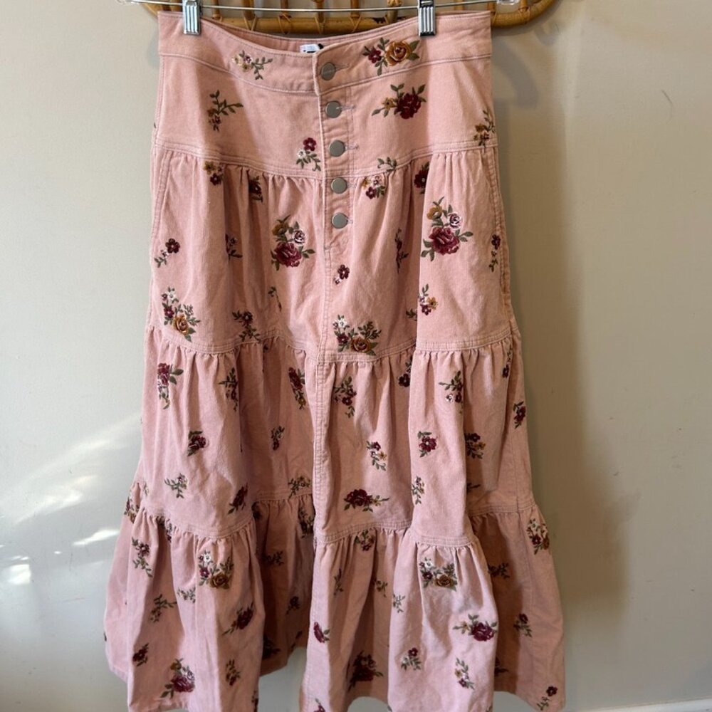 Free People x Driftwood Cord Maxi Skirt - Picture 3 of 5